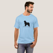 Newfoundland Dog Silhouette T-shirt (Voorkant volledig)