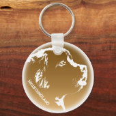 Newfoundland Dog Sleutelhanger Custom Pup Dog Sleu (Voorkant)