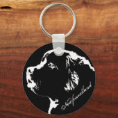 Newfoundland Dog Sleutelhanger Newfoundlander Pup (Voorkant)