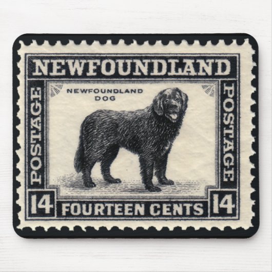Newfoundland Dog Stamps Gifts Muismat (Voorkant)