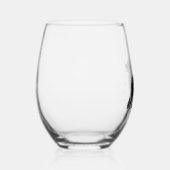 Newfoundland Dog Stemless Wine Glass Wijnglas Zonder Voet (Rechts)