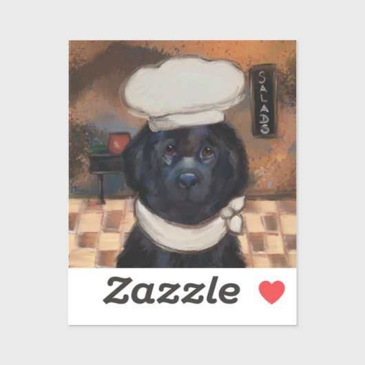 Newfoundland Dog Sticker (Vel)