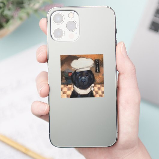 Newfoundland Dog Sticker (Telefoon)