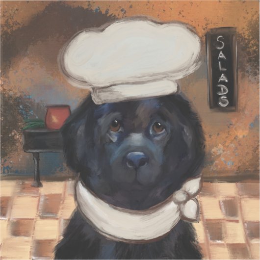 Newfoundland Dog Sticker (Voorkant)