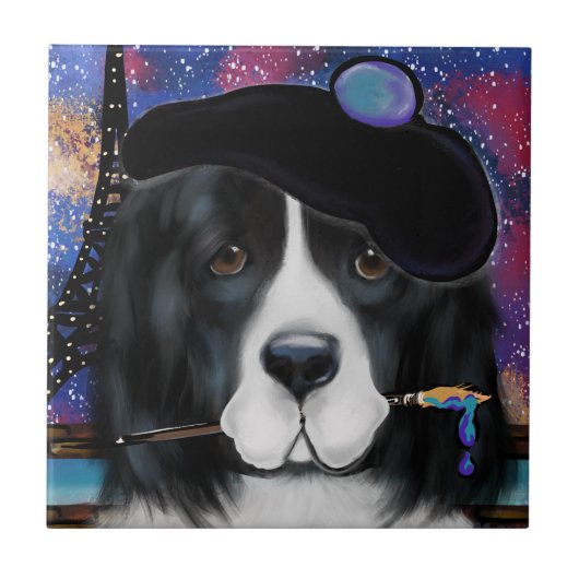 Newfoundland Dog Tegeltje (Voorkant)