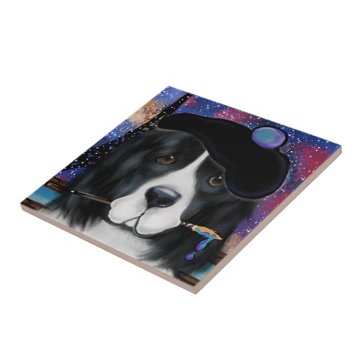 Newfoundland Dog Tegeltje (Zijkant)