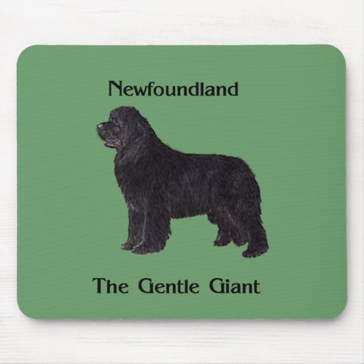 Newfoundland Dog the Gentle Giant Muismat (Voorkant)