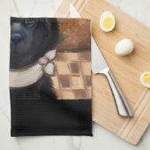 Newfoundland Dog Theedoek (Quarter Fold)