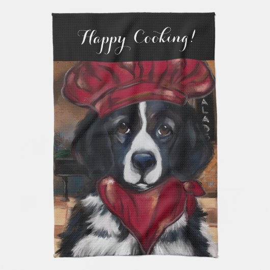 Newfoundland Dog Theedoek (Verticaal)