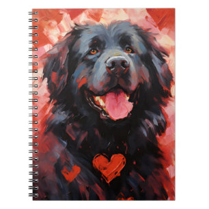 Newfoundland dog Valentijnsdag Notitieboek