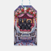 Newfoundland Dog Valentine's Day  Cadeaulabel (Achterkant)