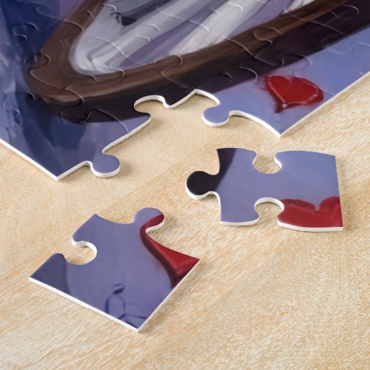 Newfoundland Dog Valentine's Day  Legpuzzel (Zijkant)