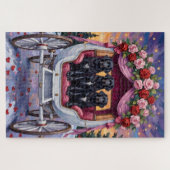 Newfoundland Dog Valentine's Day  Legpuzzel (Horizontaal)