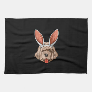 Newfoundland easter   cadeautje voor honden theedoek