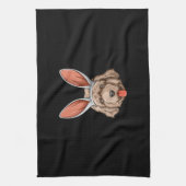 Newfoundland easter | cadeautje voor honden theedoek (Verticaal)