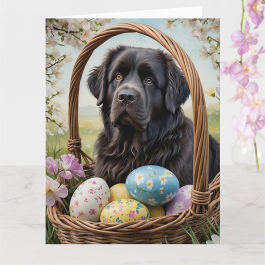 Newfoundland Easter Eggs Kaart (Orchidee)