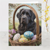 Newfoundland Easter Eggs Kaart (Gele Bloem)