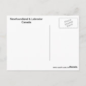 Newfoundland en Labrador Canada Briefkaart (Achterkant)