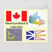 Newfoundland en Labrador Canada Briefkaart (Voorkant)