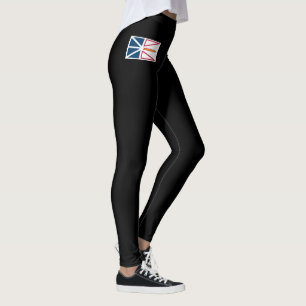 Newfoundland en Labrador Flag Black Leggings