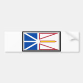 Newfoundland en Labrador Flag Bumpersticker (Voorkant)