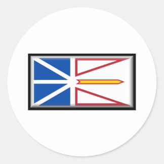 Newfoundland en Labrador Flag Ronde Sticker