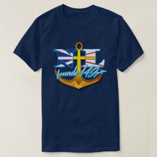 Newfoundland en Labrador Initialen - opgericht op  T-shirt