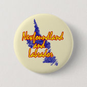 Newfoundland en Labrador Ronde Button 5,7 Cm (Voorkant)