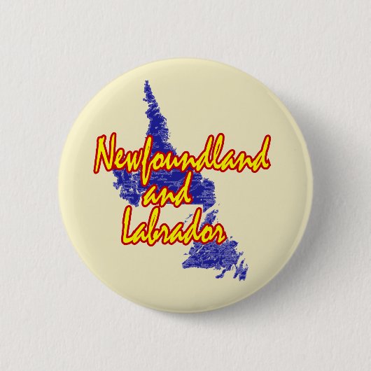 Newfoundland en Labrador Ronde Button 5,7 Cm (Voorkant)
