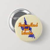 Newfoundland en Labrador Ronde Button 5,7 Cm (Voorkant /achterkant)