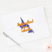 Newfoundland en Labrador Ronde Sticker (Envelop)