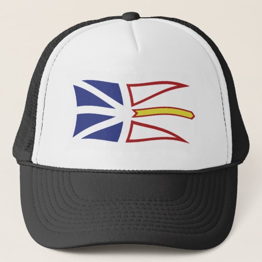 Newfoundland en Labrador Vlag Hoed Trucker Pet (Voorkant)