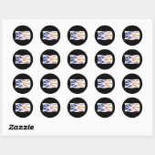 Newfoundland en Labrador Vlagsticker Ronde Sticker (Vel)