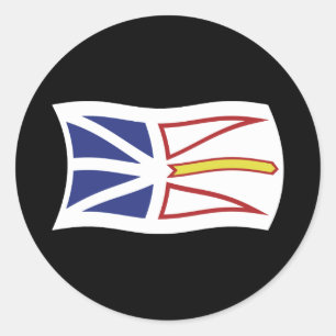 Newfoundland en Labrador Vlagsticker Ronde Sticker