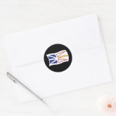 Newfoundland en Labrador Vlagsticker Ronde Sticker (Envelop)