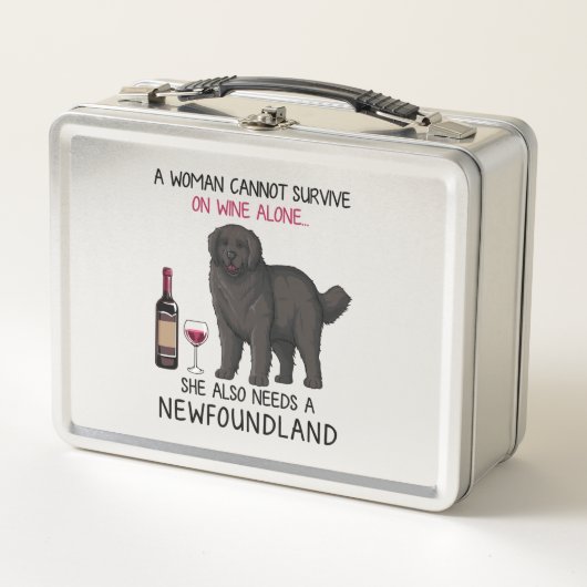 Newfoundland en wijn Funny dog (Voorkant)
