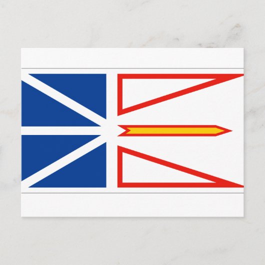 NEWFOUNDLAND FLAG BRIEFKAART (Voorkant)