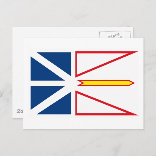 Newfoundland Flag Briefkaart (Voorkant / Achterkant)