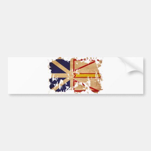 Newfoundland Flag Bumpersticker (Voorkant)