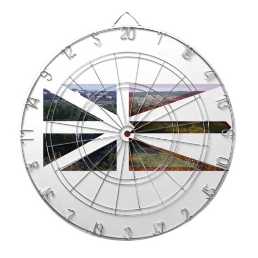 Newfoundland Flag Dartbord (Voorkant)