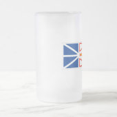 NEWFOUNDLAND FLAG MATGLAS BIERPUL (Center)