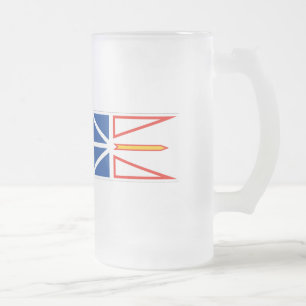 NEWFOUNDLAND FLAG MATGLAS BIERPUL