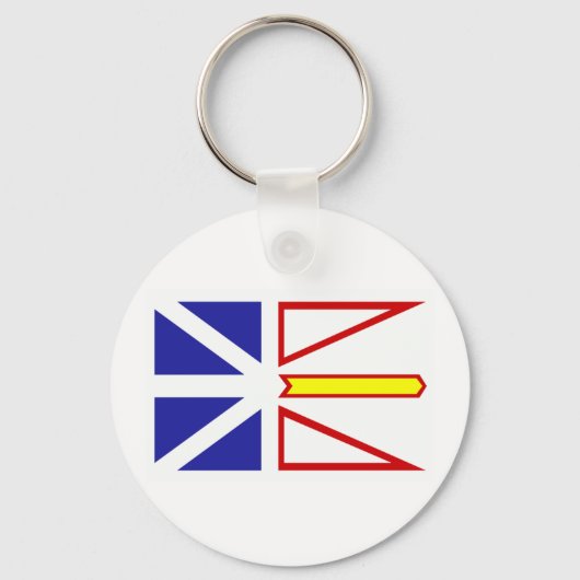 Newfoundland Flag Sleutelhanger (Voorkant)
