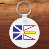Newfoundland Flag Sleutelhanger (Voorkant)
