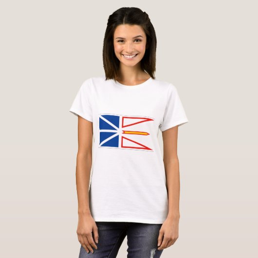 NEWFOUNDLAND FLAG T-SHIRT (Voorkant volledig)