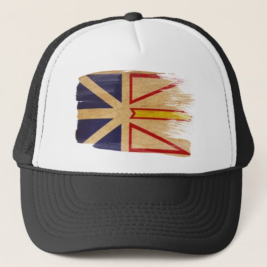 Newfoundland Flag Trucker Hat Pet (Voorkant)