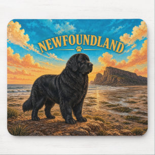 Newfoundland, Fundy Shore Vintage Waterverf Muismat