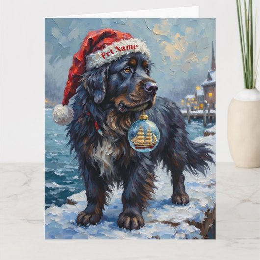 Newfoundland Gentle Christmas Rescue Kaart (Voorkant)