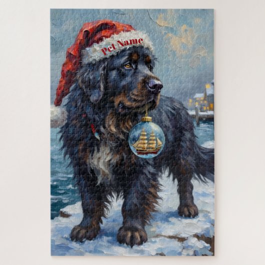 Newfoundland Gentle Christmas Rescue Legpuzzel (Verticaal)