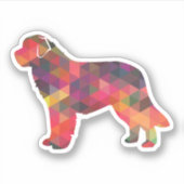 Newfoundland Geo Silhouette Multi Sticker (Voorkant)